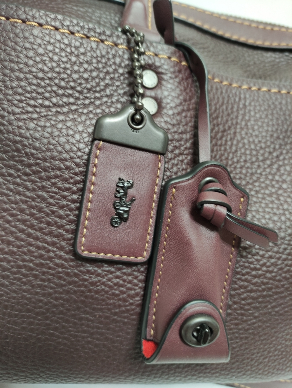 Coach F58119 Rogue Satchel 36 in Oxblood EUC - Picture 8 of 16
